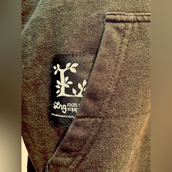 2XL LRG roots equipment zip up thick hoodie black with white logo 2 pockets - Picture 7 of 13